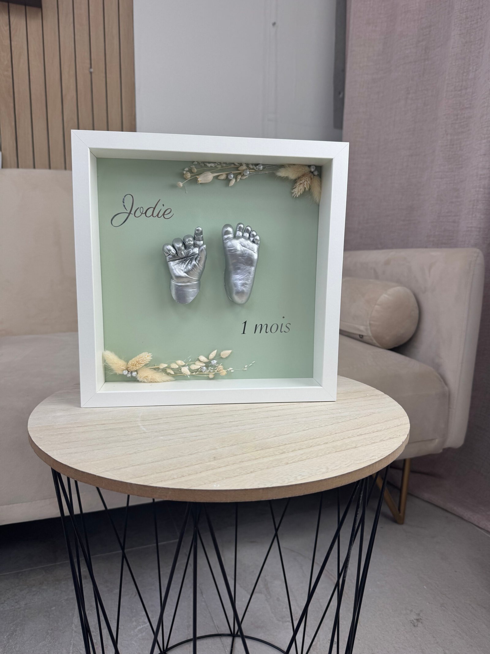Empreinte bébé encadrée