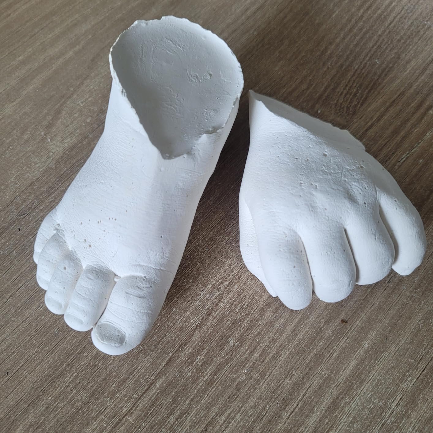 Réalisation client empreinte pied bébé ANCRER