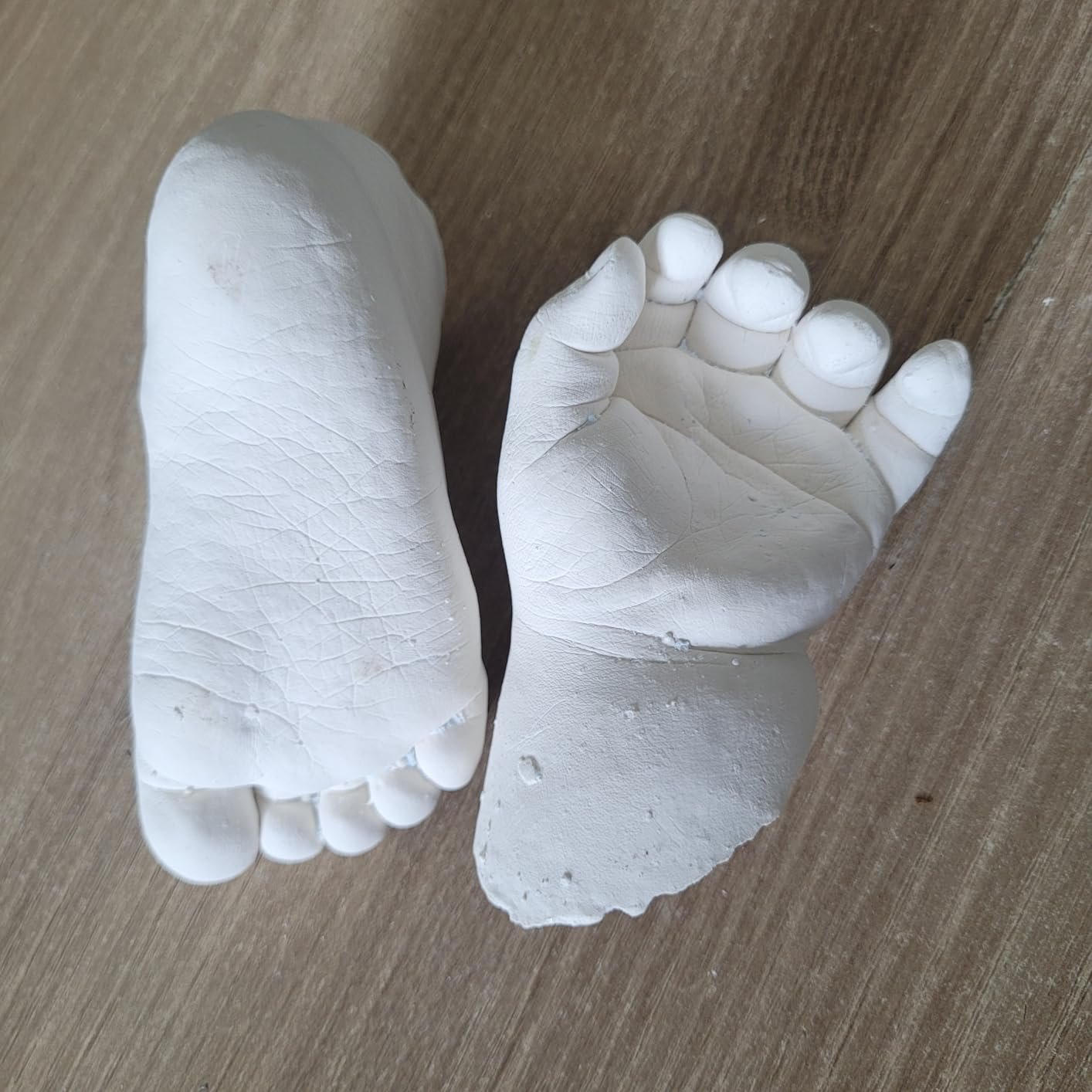 Photo client kit empreinte bébé main et pied